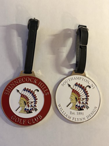 (1) Shinnecock Hills Golf Club Double-Sided Metal Golf Bag Tag - Southampton, NY