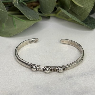 Vintage Comstock Sterlingsilber ''I Am A Survivor'' Armreif Armband Handwerker