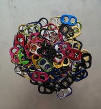 100 Multi Colored  Aluminum Pop/Pull Tabs Bee...