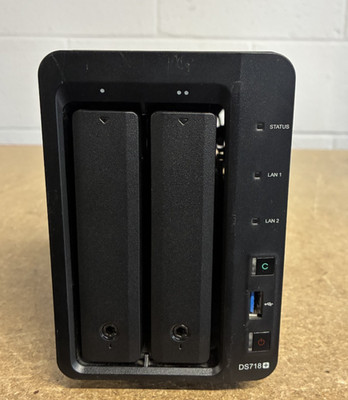 DS718+ Synology 2 Bay Desktop NAS 2GB Speicher vollständig getestet OHNE NETZ...