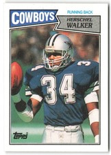 1987 Herschel Walker Topps ROOKIE Card #264 Centered Clean NM. rookie card picture