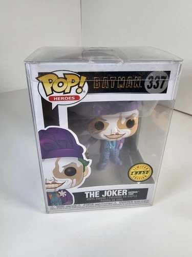 Funko Pop! DC Universe The Joker Batman 1989 CHASE #337 With Protector