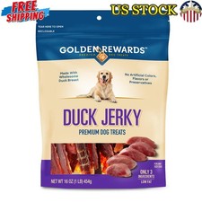 Duck Jerky Dog Treats Healthy Training Snack Grain Free Low Fat Protein New