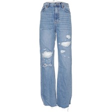 Zara, Jeans, Größe: 36, Blau, Baumwolle/Lyocell, Batik, Denim, Damen #2BH