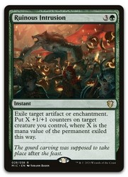Ruinous Intrusion - Commander: Innistrad: Midnight Hunt #028/038 Rare