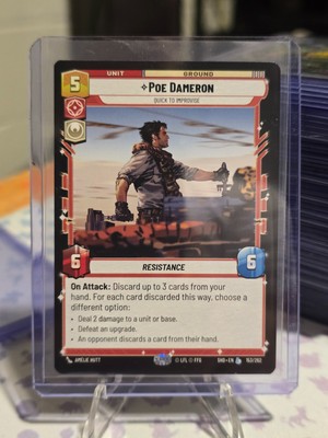 POE DAMERON - Quick to Improvise 153/262 - Star Wars Unlimited