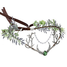 Woodland Fairy Flower Crown - Fairy Headpiece Woodland Elf Circlet Forest Tiara