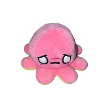 TeeTurtle Reversible Octopus Plush - Yellow and Pink Mood Sensory Toy