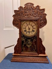  Antique Waterbury Clock Co Harlem Gingerbrea...
