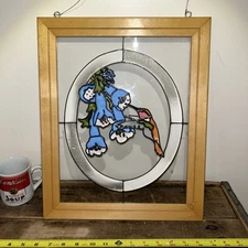 Open Windows Stained Glass Sun Catcher Salida Colorado FloralHumming Bird 14x17”