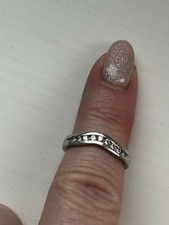 Platinum Curved Diamond Eternity Wedding Ring