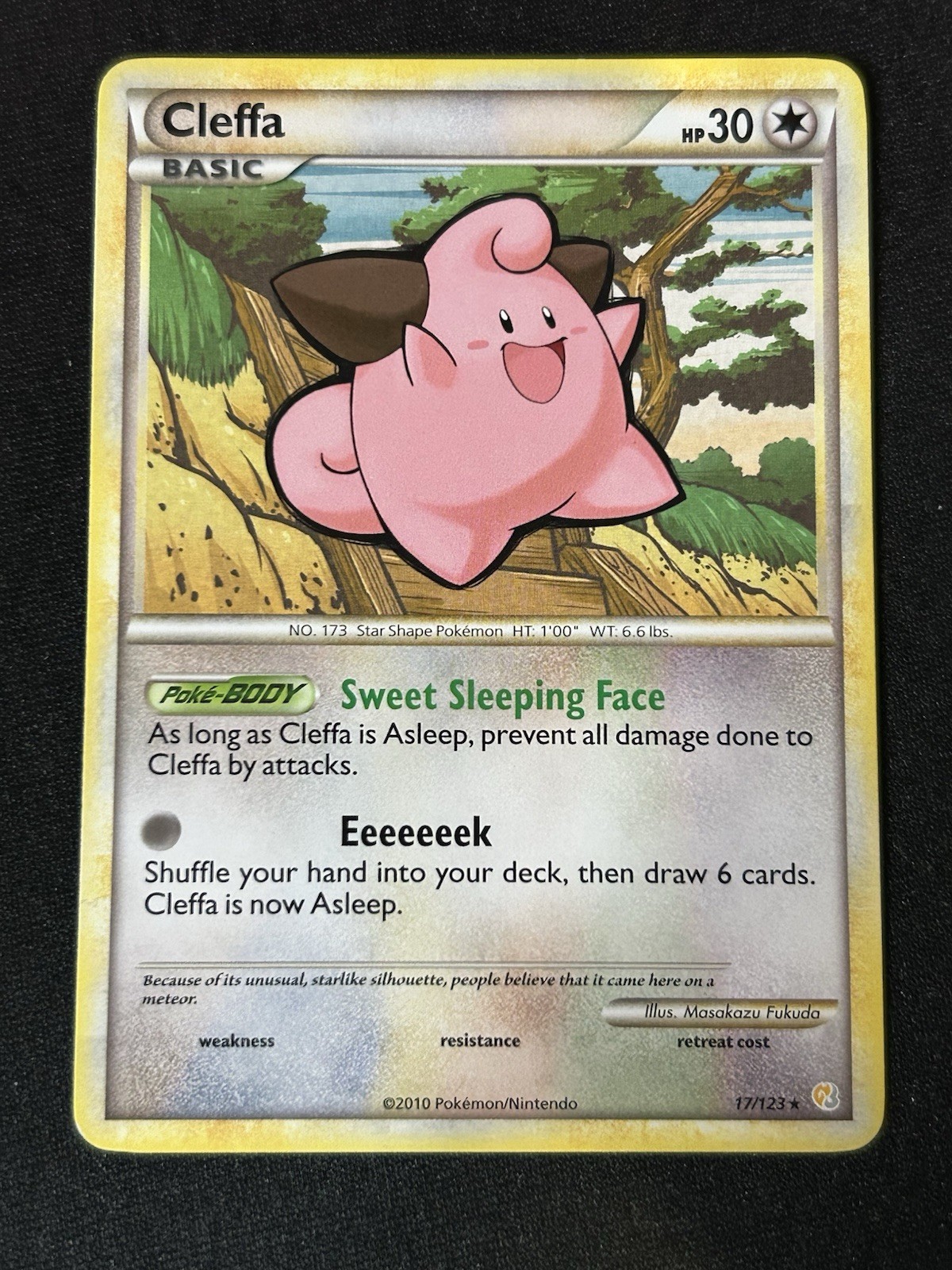 2010 Pokémon Cleffa 17/123 Heartgold & Soulsilver Regular