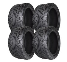 4 Pack Steel Belted Radial Street/Turf Golf Cart Tires for 12" Golf Cart Wheels