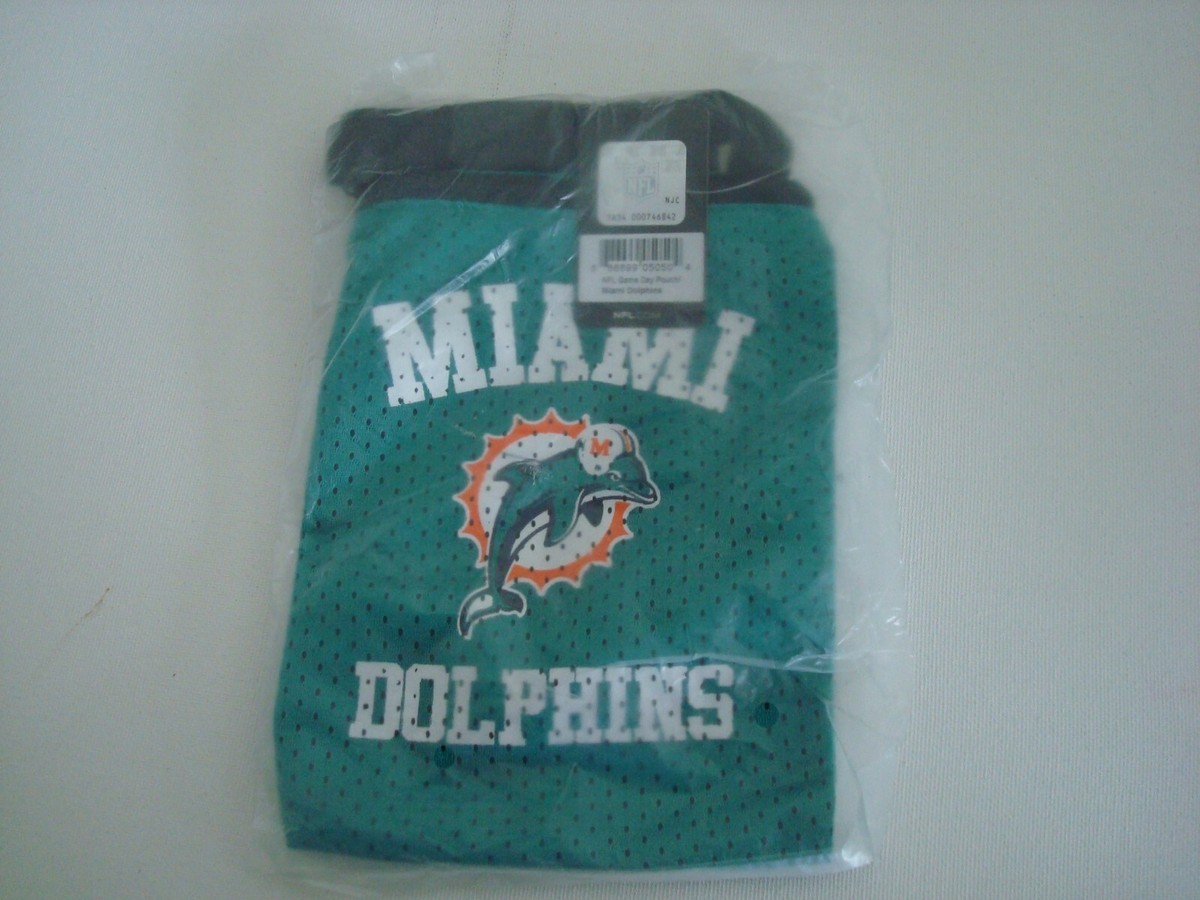 MIAMII DOLPHINS 6X8 Game Day Purse Pouch phone BAG HANDBAG TOTE HAND VINTAGE