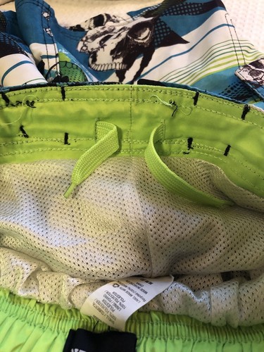 Joe Boxer - Swim Trunks - Youth - Medium (8) Blue, Black, Yellow, Green Shorts - Picture 16 of 18