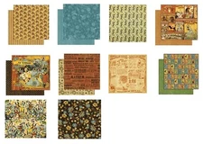 Graphic 45 Le Cirque Collection 8" Cardstock Circus Show Big Top Dazzle  U PICK