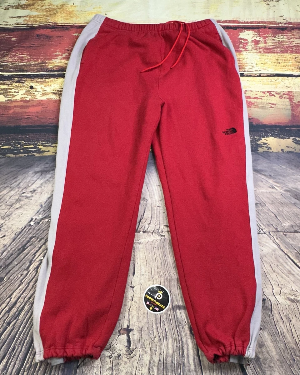 The North Face Sweatpants Big Mens 3XL Jogger Pants XXXL Red Gray