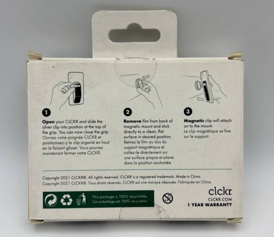 CLCKR Magnetic Phone Holder Dashboard Car Stand 3M Adhesive Stand for iPhone - Image 3 of 4