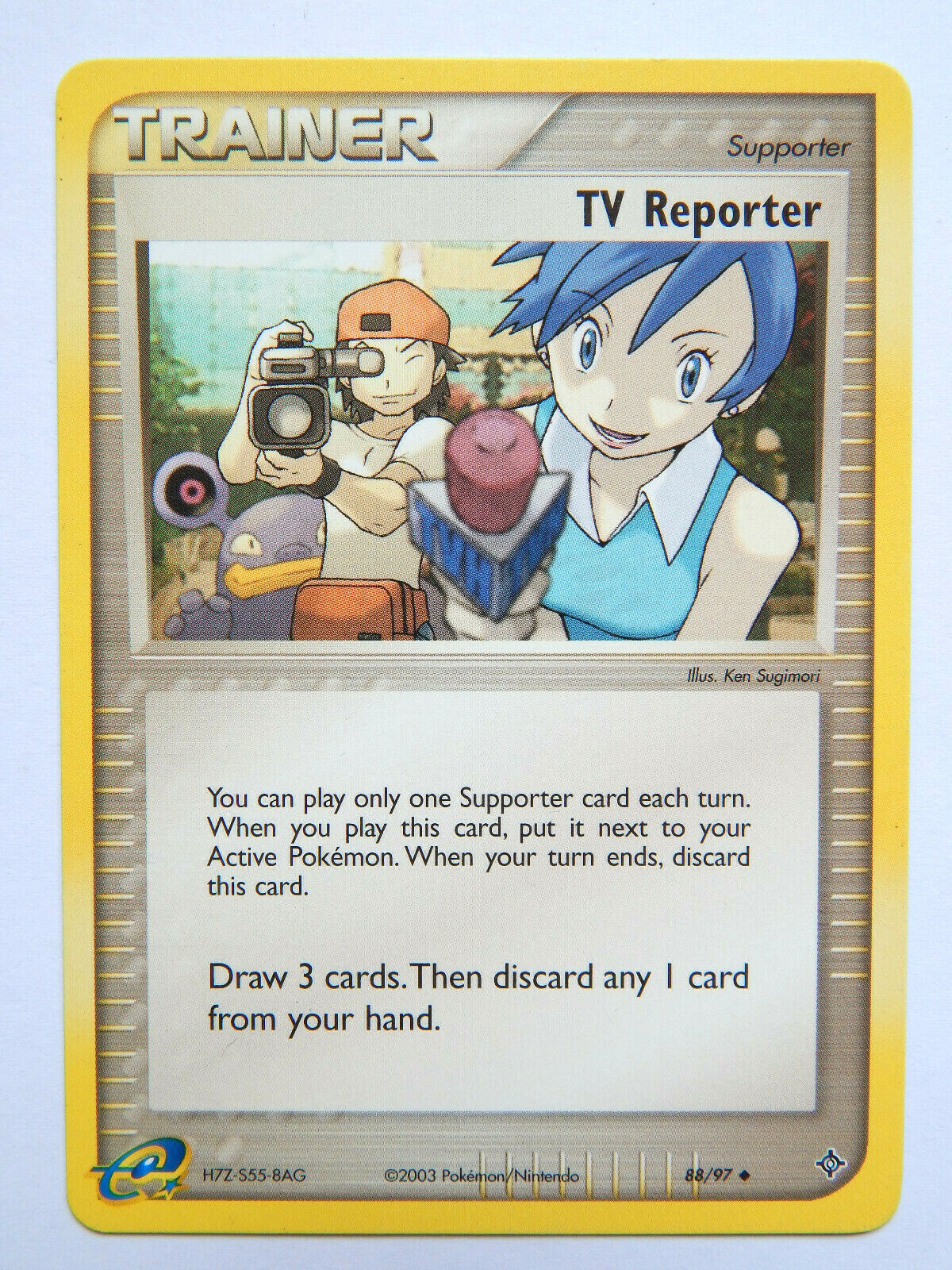 TV Reporter 88/97 (NM, Pokemon Card, EX Dragon, 2003, Trainer, Uncommon)