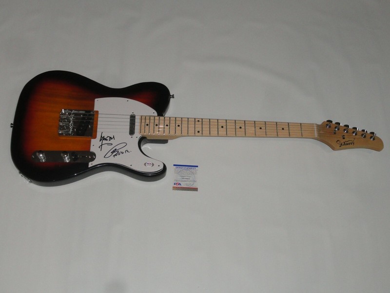 UTOPIA SIGNED SUNBURST ELECTRIC GUITAR TODD RUNDGREN KASIM SULTON PSA COA