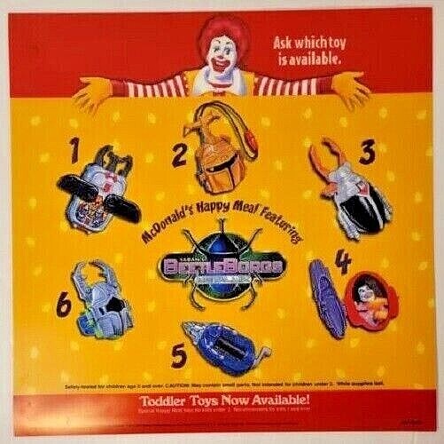 1996 BEETLEBORGS MCDONALDS HAPPY MEAL TOYS - U - PICK | eBay