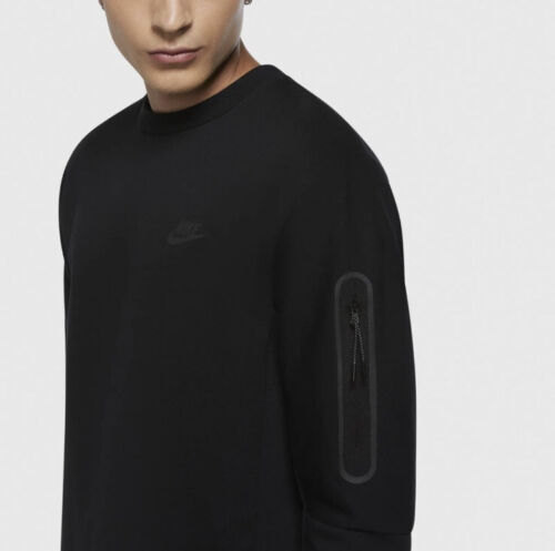 Nike Sportswear Tech Fleece Crew Sweatshirt dreifach schwarz CU4505-010 Größen S-XL - Bild 2 von 6