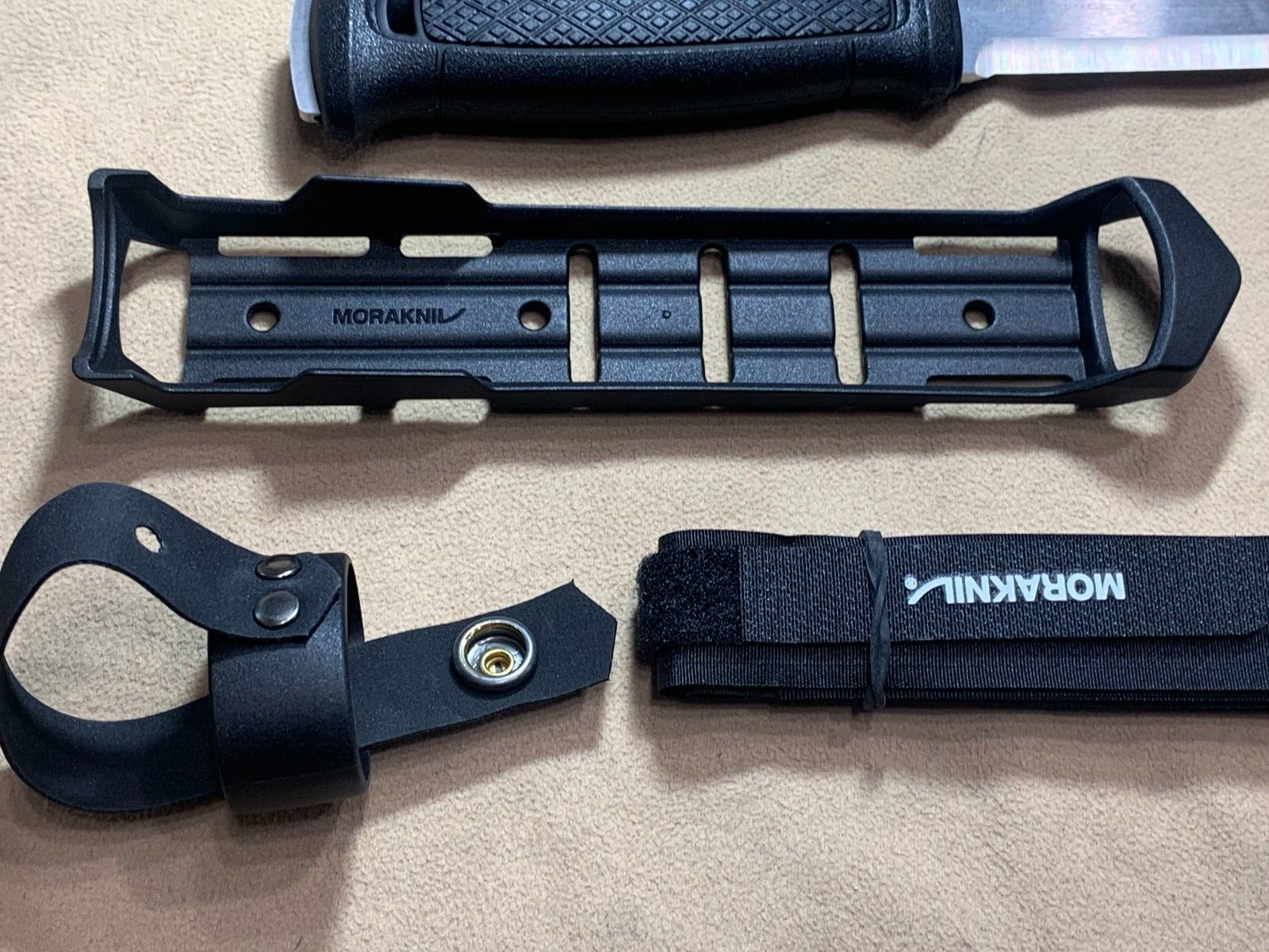 Mora Black Garberg 14C28N Sandvik Stainless Drop Point Fixed Blade