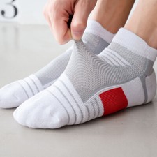 5 Pairs Men's Cotton Terry Thick Sports Socks Outdoor Running Breathable Socks