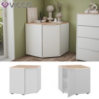 Eckkommode Betti Weiß Sonoma 78 X 78 Cm Wohnzimmer 1 TüR Vicco