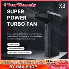 Powerful Blower Turbo 130000RPM X3 Violent Fan Handheld Mini Turbo Jet Fan