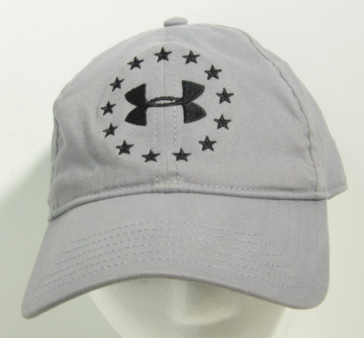 Under Armour Gray Hat Cap Snapback Adjustable Stars Logo