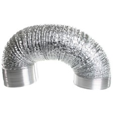 DUCTING 8" 200MM x 6m FLEXIBLE LIGHT PROOF ALUMINUM SILVER DUCT GROW TENT ROOM
