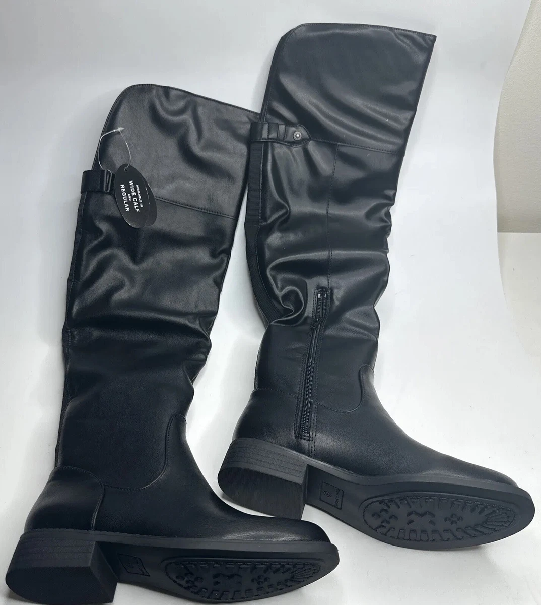 Stone knee high clearance boots
