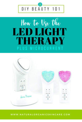 LED Light Therapy & Facial Toning Device Microcurrent Red & Blue Light Galvanic