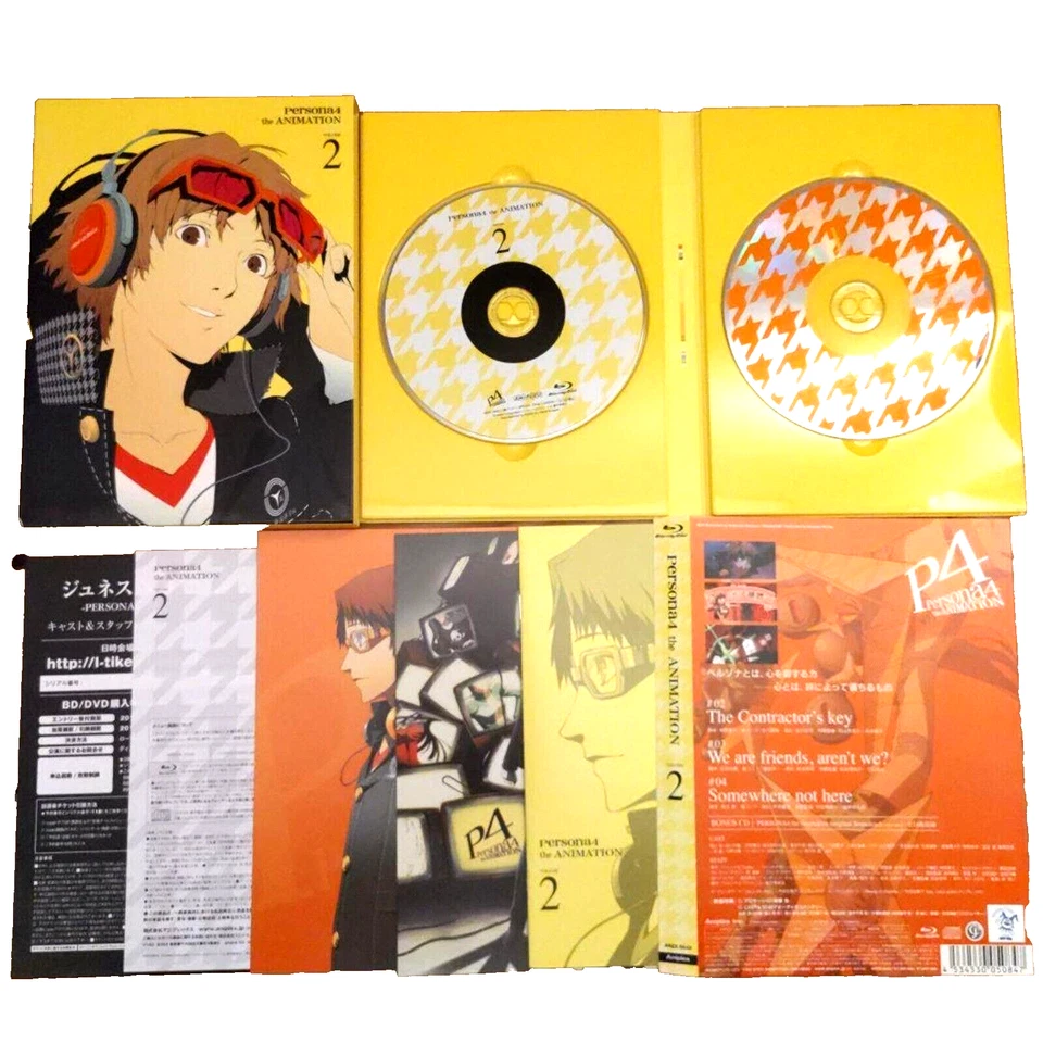 PERSONA4 THE ANIMATION Vol2 Blu-ray Limited Edition W/CD,Booklet,pin up etc JP - Image 2 of 4
