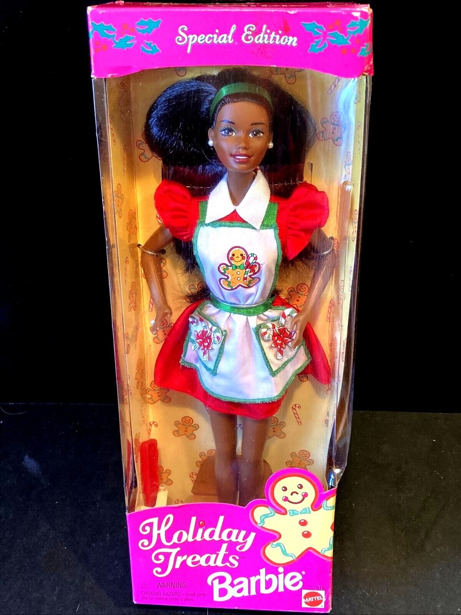 Vintage Mattel Holiday Treats Barbie AA Black Doll Special Edition