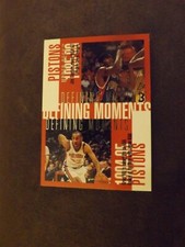 1997-98 Upper Deck Defining Moments Detroit Pistons Card 