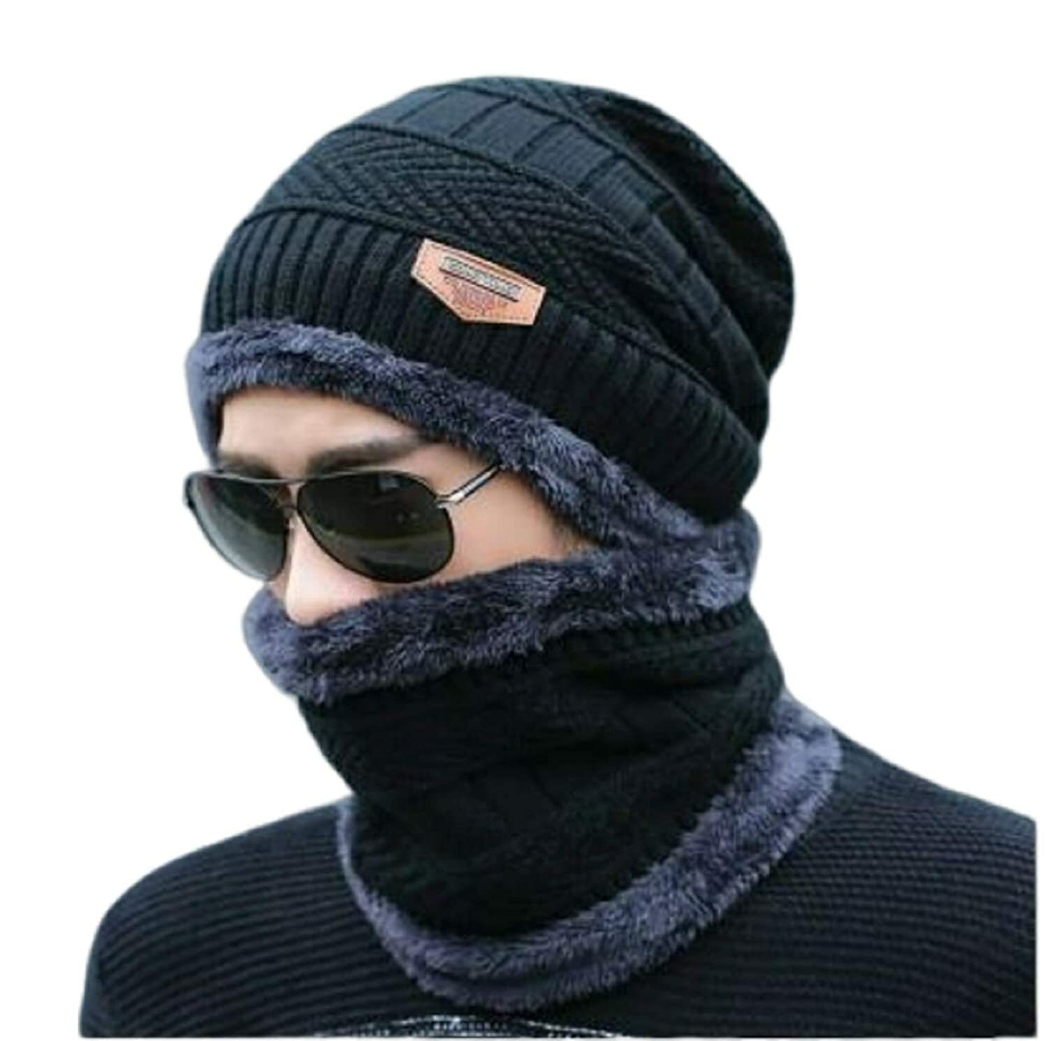 cap with neck muffler