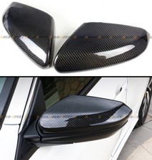 FOR 2016-2021 HONDA CIVIC CARBON FIBER SIDE MIRROR COVER CAP DIRECT REPLACEMENT