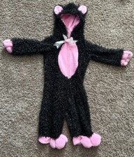 Princess Paradise Black Pink Kitty Cat Costume Baby Toddler Size 18-24 /2T