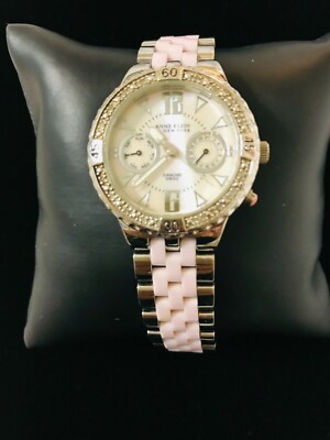 ANNE KLEIN NEW YORK LADIES DIAMOND ACCENTED WATCH PINK AND  display picture 1