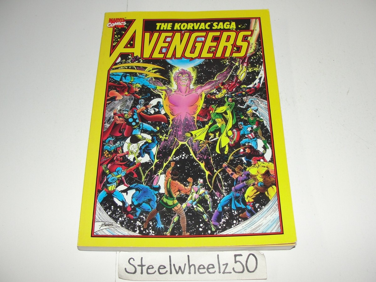 英語版・アメコミ　AVENGERS THE KORVAC SAGA Avengers Korvac Saga #1 TPB GN Marvel 1991 1st Edition Print