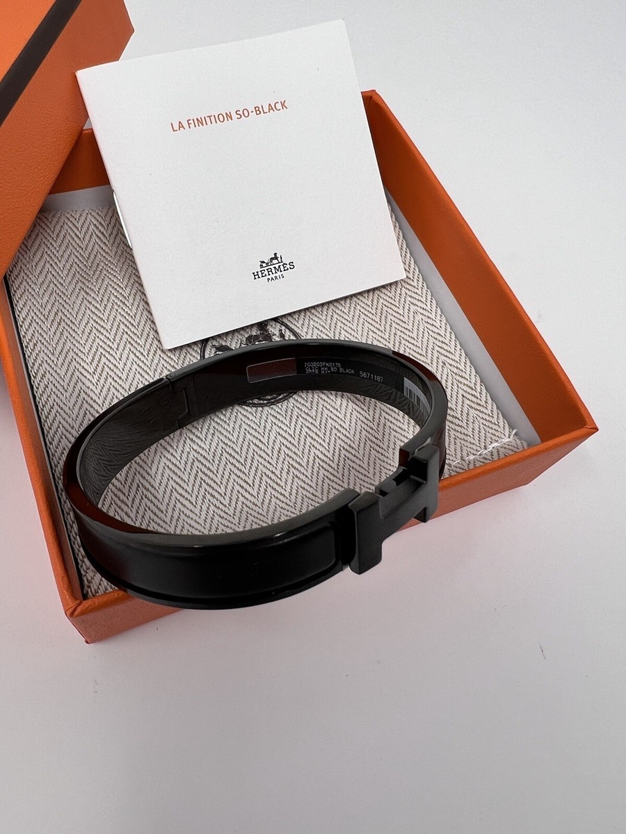 HERMES CLIC H MENS BRACELET - SO BLACK - BRAND NEW BOXED | eBay HERMES CLIC H MENS BRACELET - SO BLACK - BRAND NEW BOXED | eBay