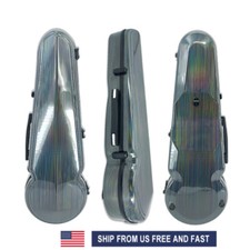Colorful Viola Case Strong Carbon Fiber 4/4 15-16.5inch Viola Box Strap and Safe