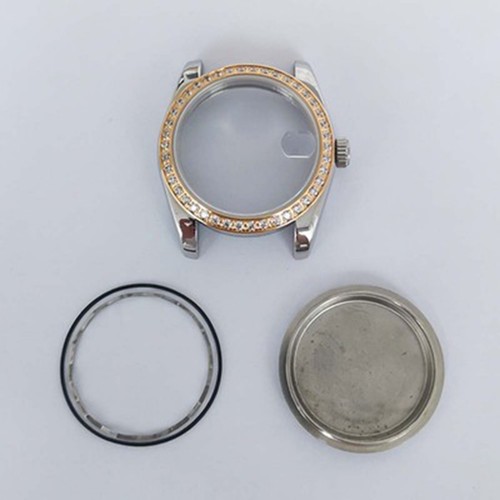 Para movimiento NH35/NH36 36 mm caja de reloj acero diamante cristal de zafiro cubierta - Imagen 9 de 18