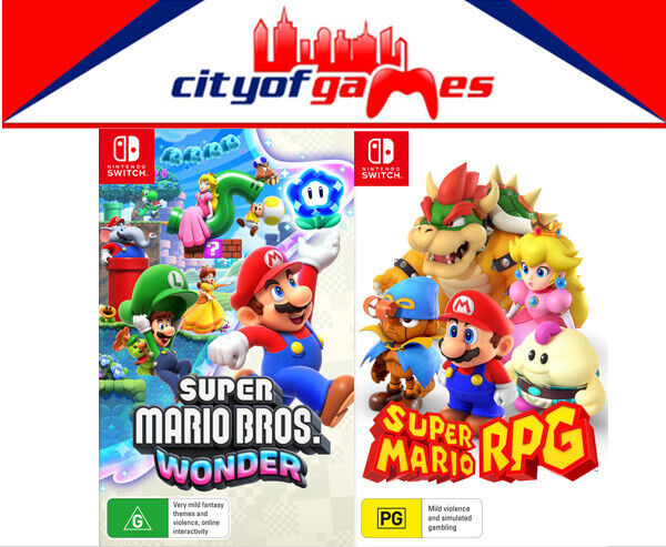 Super Mario Bros Wonder & Super Mario RPG Bundle Nintendo Switch Game Brand  New