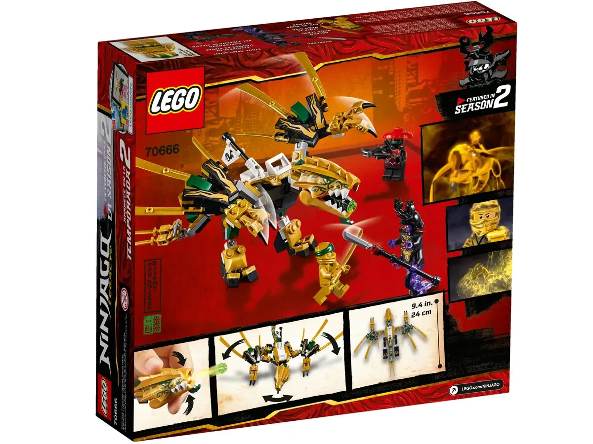 Lego The Golden Dragon 70666 NINJAGO Minifigure Building Set