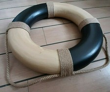 SALVAGENTE ARREDO MARINO ø 49 Cm. BLU & BIANCO OLD DECORAZIONI VETRINA VINTAGE