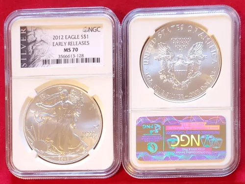 2012 Eagle Silver S$1 NGC MS70 Early Releases ALS Liberty Label (128)