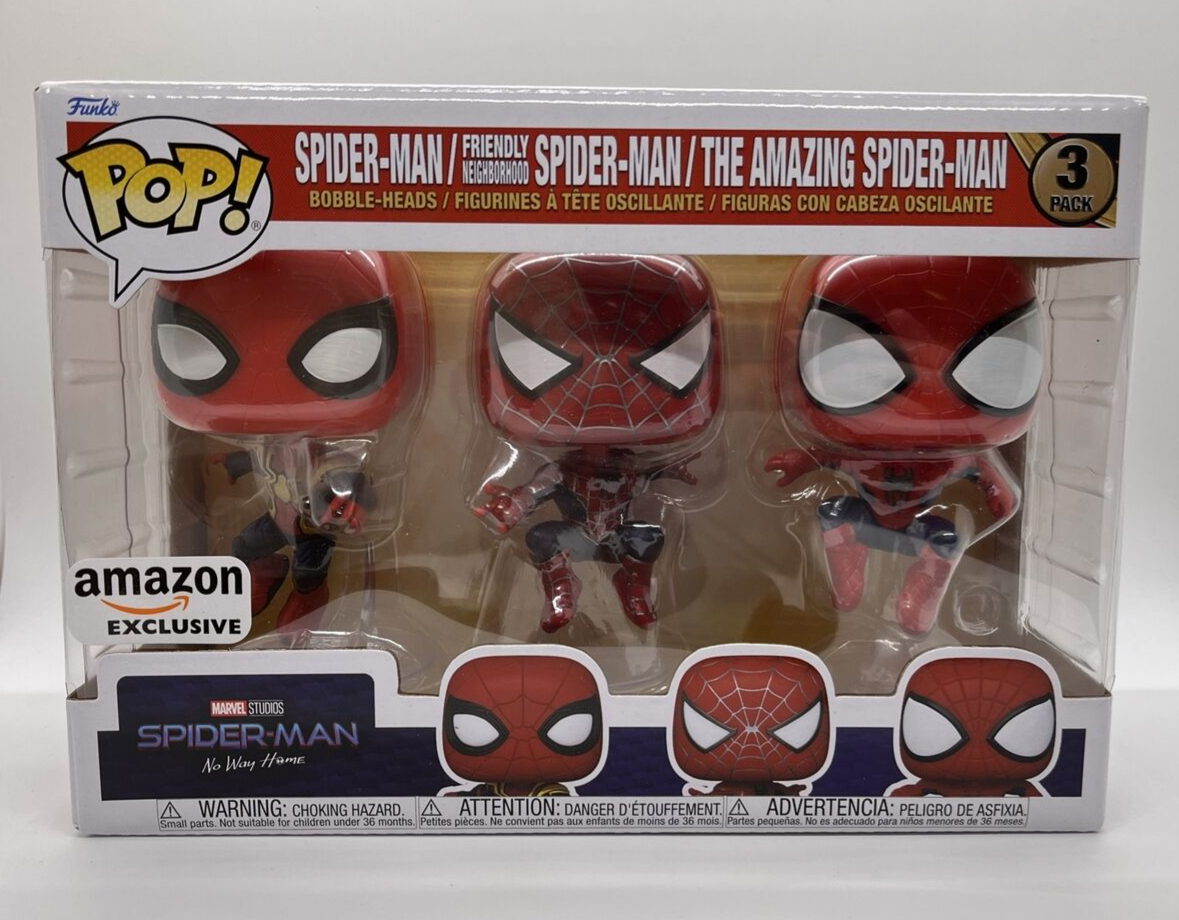 Funko POP Spider-Man No Way Home 3-Pack Amazon Exclusive | eBay